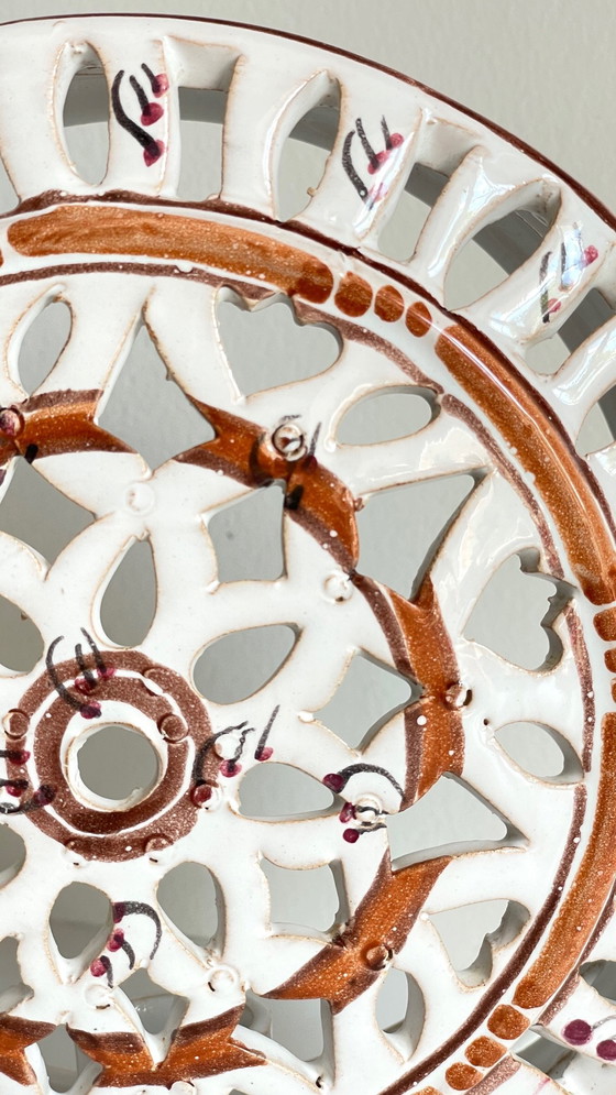 Image 1 of Lámpara de pared de terracota esmaltada artesanal en el centro de Burdeos