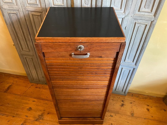 Image 1 of Armoire à volet roulant, classeur, meuble à musique, français