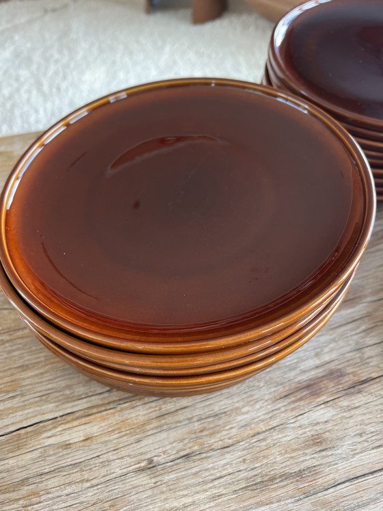 Triangle Houses Orange/Brown Dinnerware – Driehoek Huizen, Crockery, Ceramic (photo 13 of 14)