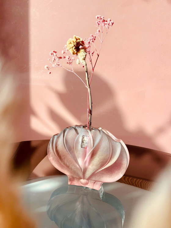 Image 1 of Walther crystal "70's Lotus flower vase