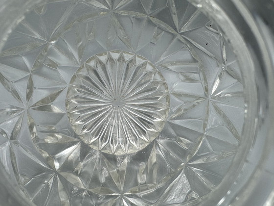 Image 1 of Clear glass lamp with beautiful pattern