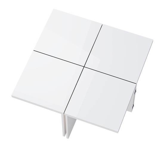 Image 1 of Urban Meuble White Glossy square coffee table, table top with free combination UVVEDS