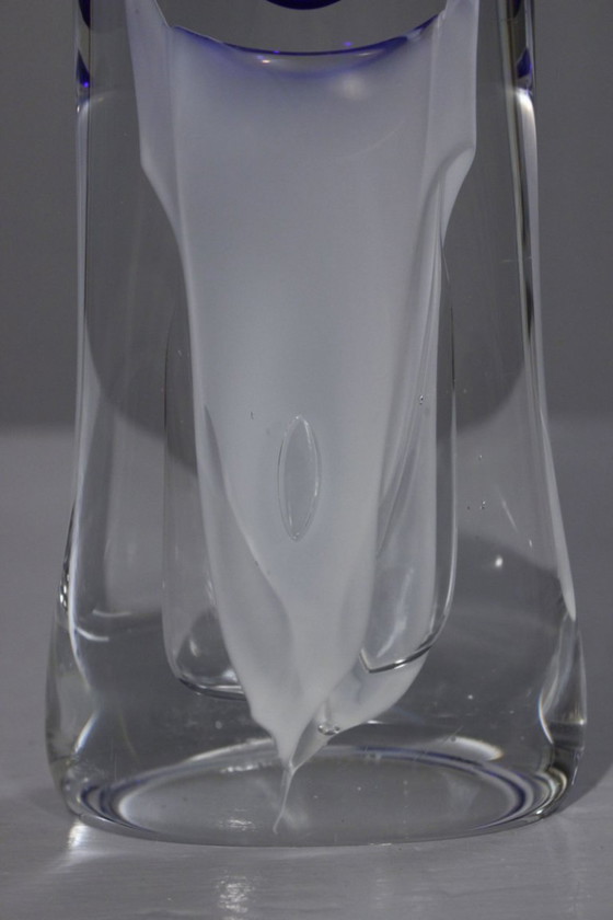 Image 1 of Imponente portacandele vintage in vetro soffiato, design Adam Jablonski, Polonia, anni '70