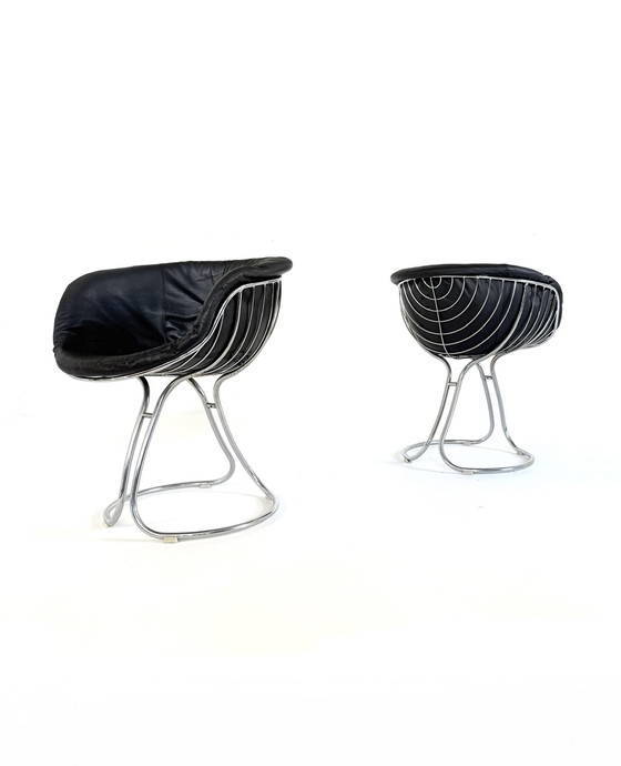 Image 1 of 2x ‘Pan Am’ fauteuil, Gastone Rinaldi, Rima ‘80