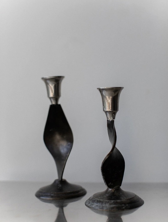 Image 1 of Mcm brutalistische Kerzenhalter