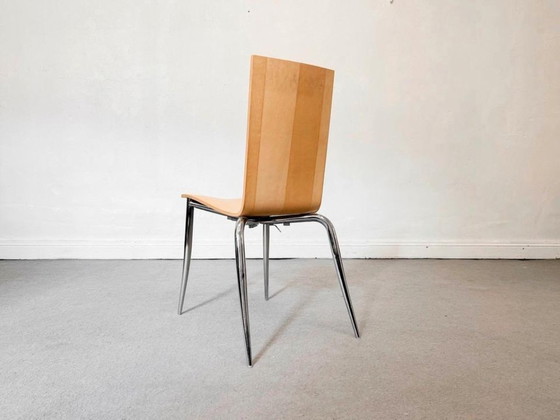 1/6 Philippe Starck Driade Olly Tango Sedia Cromata – Sedie da pranzo, Legno, Cromo (photo 4 of 12)