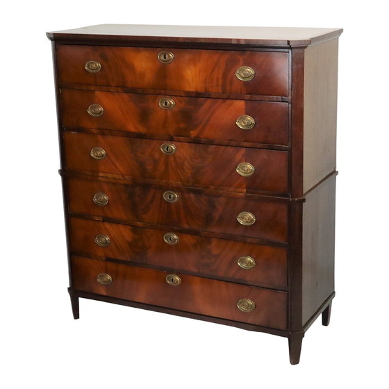 Image 1 of Drawer Cabinet Chiffonnière Flamed Mahogany