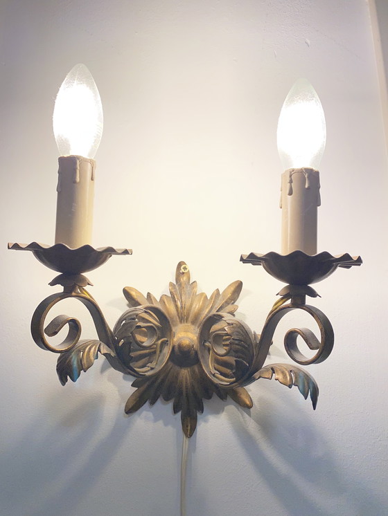 Image 1 of Lampe console style Regency Rococo 