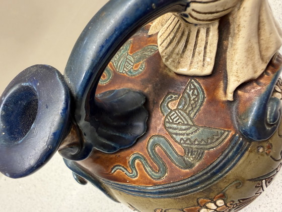 Majolika-Krug im ägyptischen Stil, um 1880. Gerbing & Stephan – Gerbing&Stephan, Dekorative Objekte, Ceramic (photo 6 of 15)