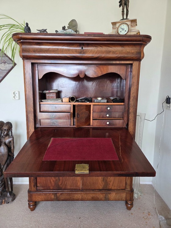 Image 1 of Mahogany secretary desk