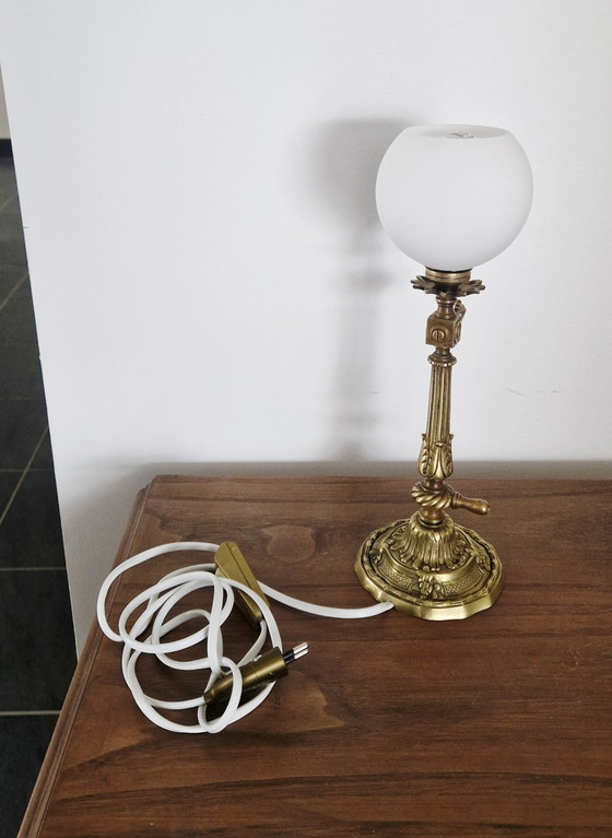 Image 1 of Lampe bronze ciselé style Napoléon III - Époque fin XIXeme 