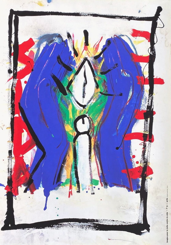 Image 1 of Paul BRÜHWILER, Beelden voor de strijd tegen aids, originele poster 1993
