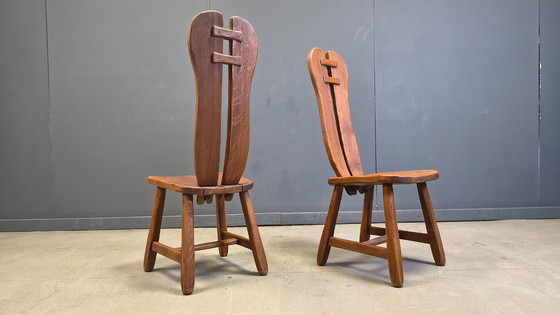 Image 1 of Vintage eetkamerstoelen van Depuydt, België, jaren 60.