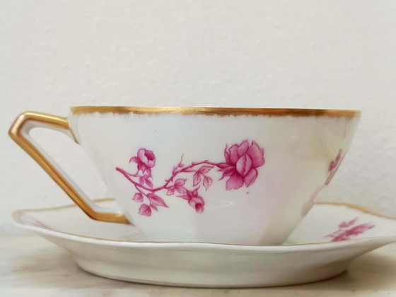 8x Limoges Haviland Jugendstil-Porzellantassen – Tischdekoration, Porcelain (photo 6 of 11)