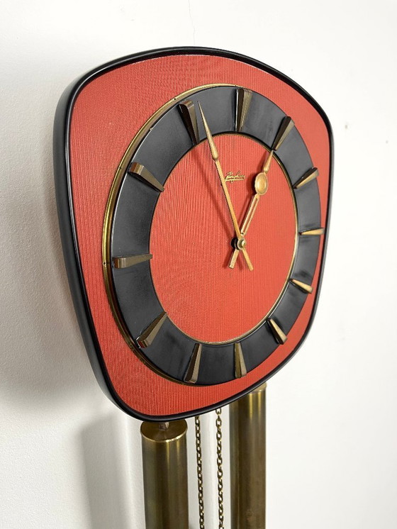 Image 1 of Junghans wall clock pendulum clock Mid - Century Vintage