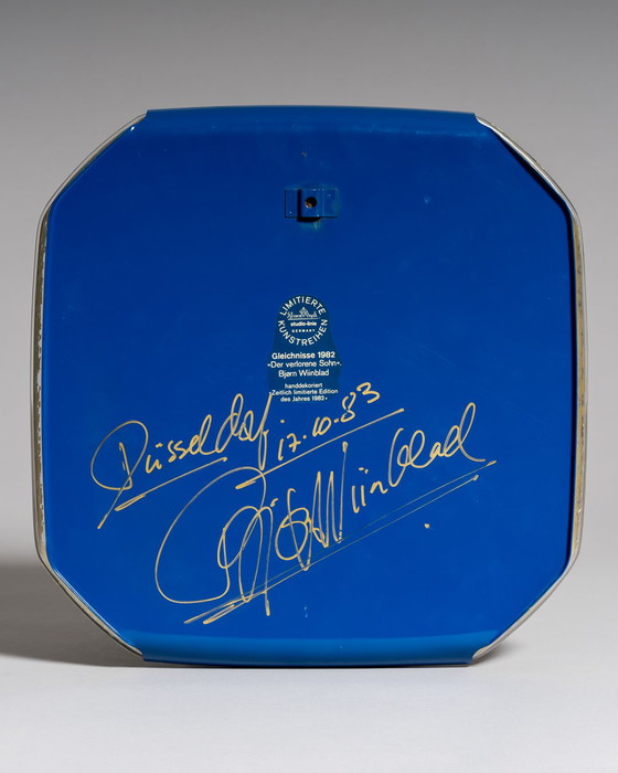 Image 1 of Bjørn Wiinblad pour Rosenthal, « Der Verlorene Sohn » (Le fils prodigue), plaque murale signée en édition limitée, Allemagne, 19