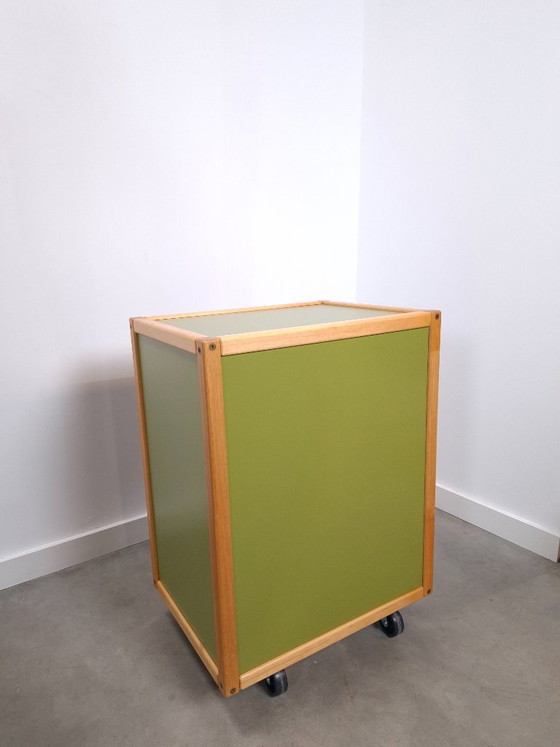 Design Flötotto Profilsystem Mobile modulare – 6 parti – Faggio verde, mobile LP, mobile 3 – Credenze alte (photo 24 of 24)