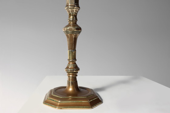 Image 1 of Coppia di antichi candelieri francesi in rame, ca. 1800