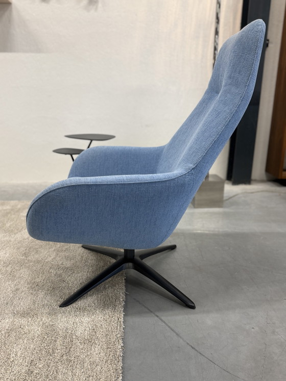 Image 1 of Pode Spot Two Draai fauteuil Evla Stof Blue