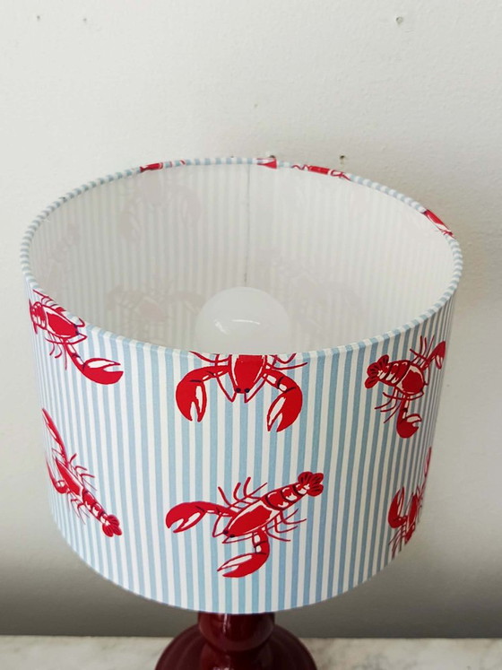 Vintage Lobster Ceramic Lamp with Shade – Table lamps (photo 9 of 9)
