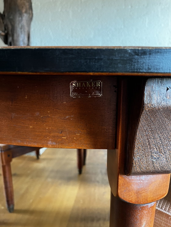 Image 1 of Schuitema Shaker dining table with chairs.