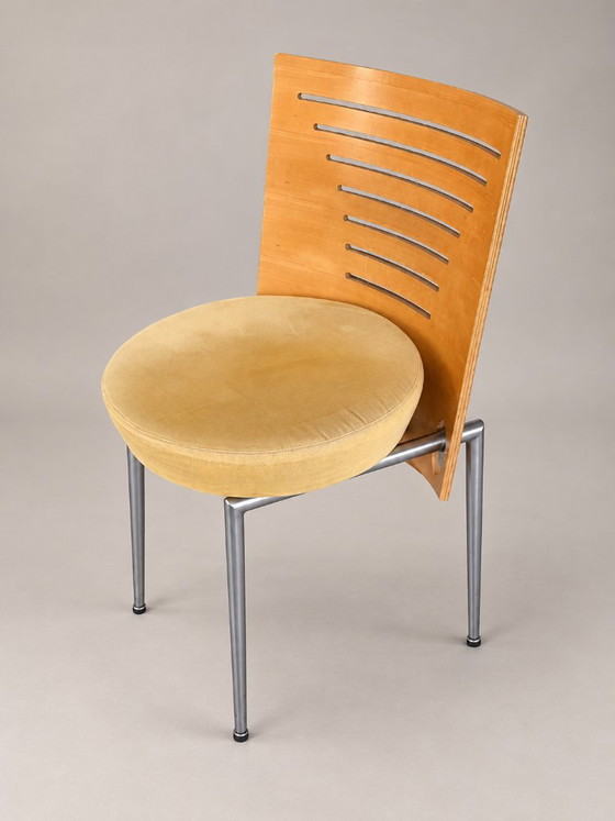 Set of 4 DC Harmonica Dining chairs – Dick Spierenburg/Castelijn – Iron (photo 4 of 5)