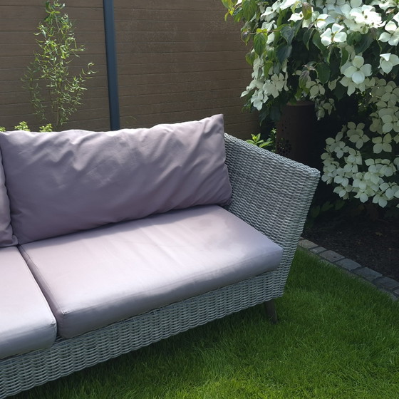 Image 1 of Tuinbank en -tafel van polyrattan