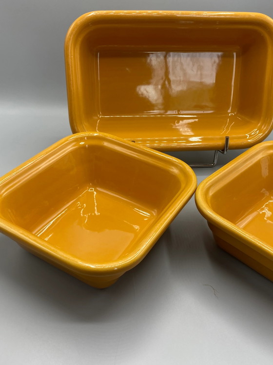 3 fuentes para hornear Émile Henry Gastron - Amarillo mostaza - Años 80-90 – Loza, Ceramic (photo 4 of 10)