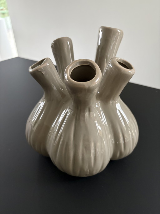 Vaso Sprout in ceramica grigia