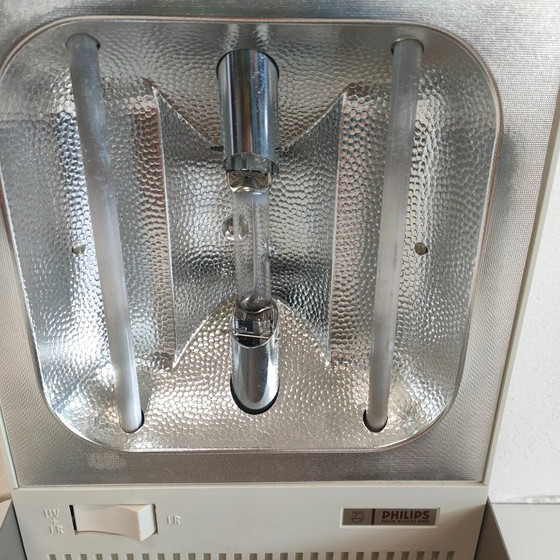 Philips UV+IR Lamp/Sunlamp KL7071 From The 70s, Table lamps, Metal, Plastic, Grey, Vintage (photo 9 of 11)