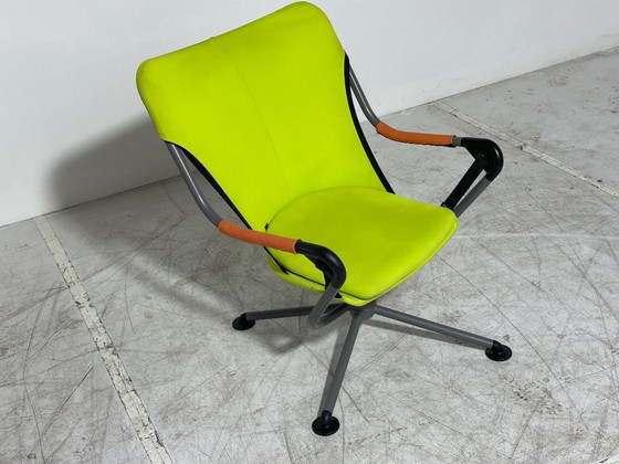 Fauteuil Vitra Waver - Konstantin Grcic - vert, gris, orange - fauteuil pivotant - hors production (photo 6 of 6)
