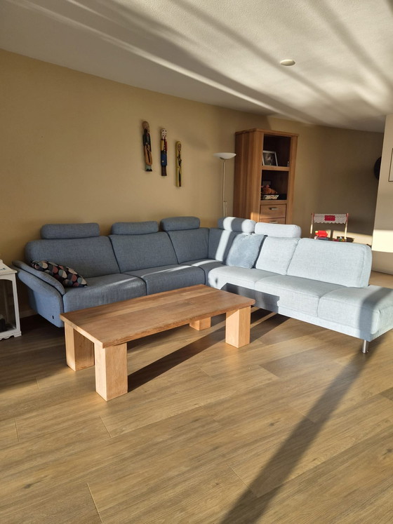 Image 1 of Sofá esquinero Blue Musterring, como nuevo, de 3 piezas.