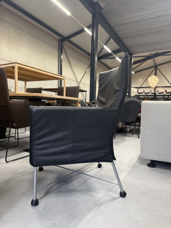 Image 1 of Montis Charly Fauteuil zwart leer 