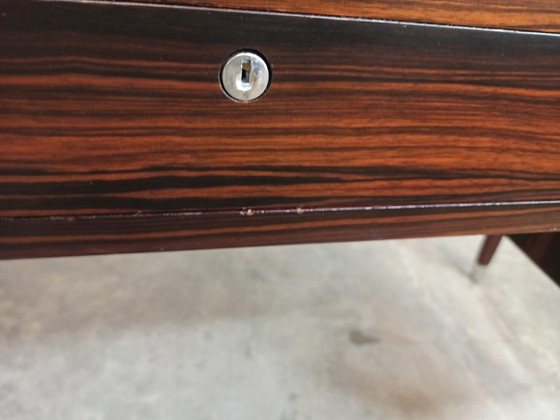 Image 1 of Bureau vintage de style Art déco en ébène de Macassar