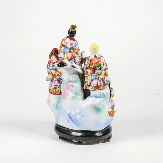 Mid-20th Century Oriental Chinese Porcelain Ceramic Figurine Sculpture (photo 4 of 8)