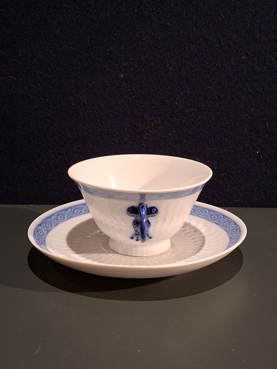 Royal Copenhagen aussi série "Blauwe waaier", Art de la table, Porcelaine, Bleu (photo 2 sur 7)