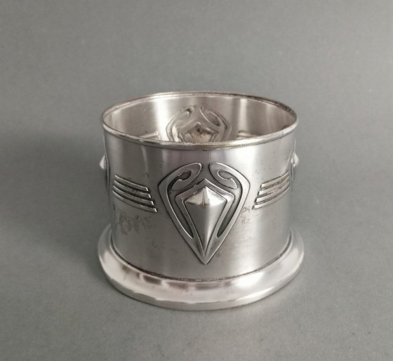 Image 1 of WMF jugendstil model 'no. 132' glass/wine holder by Albin Müller, 1905 Alemania