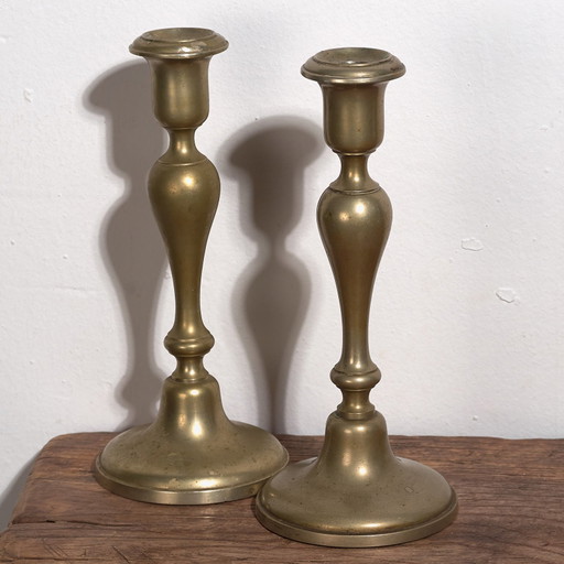 Candelieri da tavolo antichi (c.1920). Set di 2 pezzi #12