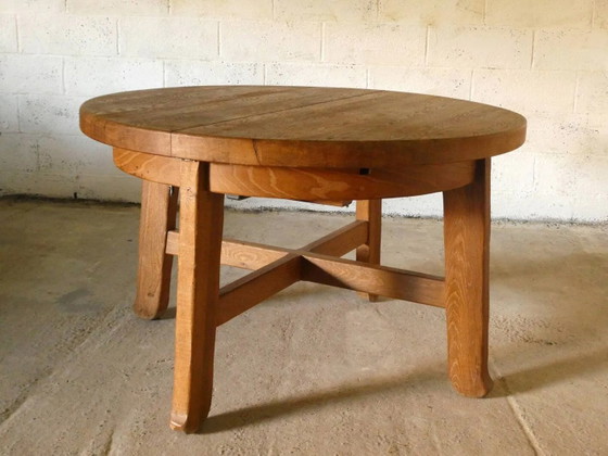 Sala da pranzo brutalista in rovere di De Puydt – Tavoli da pranzo, Legno (photo 5 of 9)