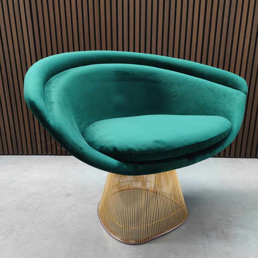 Knoll Platner Lounge Chair - Groene Velours