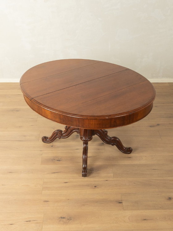 Antieke uitschuifbare tafel met kolomvoet – Eettafels, Hout (photo 11 of 19)