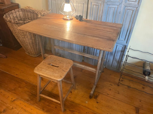 Bistro Table Garden Table Oak French