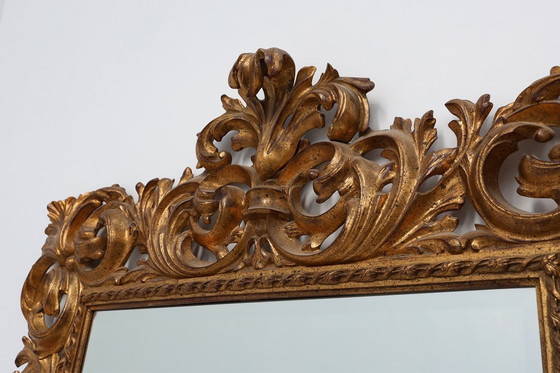 Image 1 of Large 20th-century Italian Baroque-style wall mirror, richly decorated