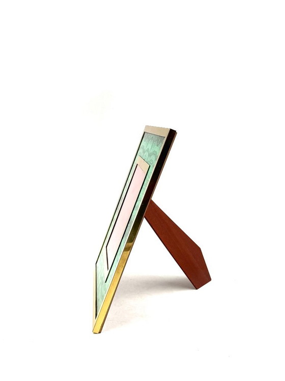 Cornice in finto malachite Mid-century, Italia anni '70 – Cornici, Ottone (photo 9 of 11)