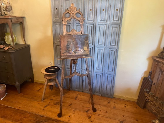 Image 1 of Painter's easel, stage easel, Rococo Revival style