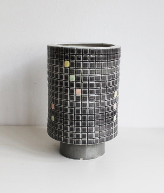 Image 1 of Keramikmosaikvase aus den 1960er Jahren