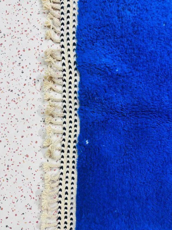 Image 1 of Blauer Berberwollteppich 250 cm x 150 cm