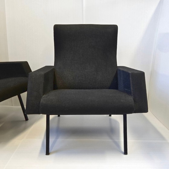 Image 1 of Een paar vintage Miami-fauteuils uit de jaren 60 van Pierre Guariche voor Meurop 60s.