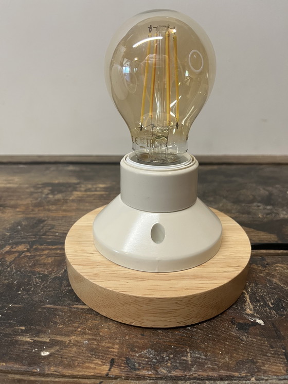 Image 1 of Vintage japandi mushroom tafel lamp