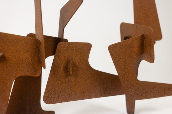 Image 1 of MPCEM. Sculpture abstraite en acier corten. Pièce unique, 2014.